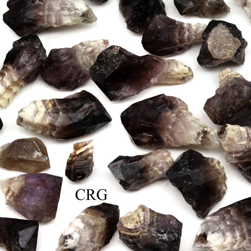 8 OZ. LOT - Chevron (Banded) Amethyst Raw Crystal Points