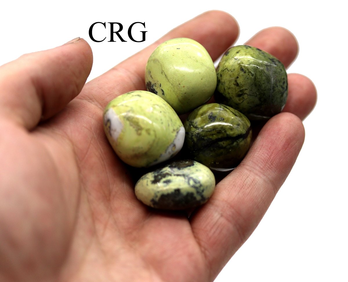 Tumbled Serpentine / 25-35mm AVG - 1 LB. LOT