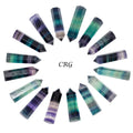 8 Pack - Rainbow Purple Fluorite Tower Points