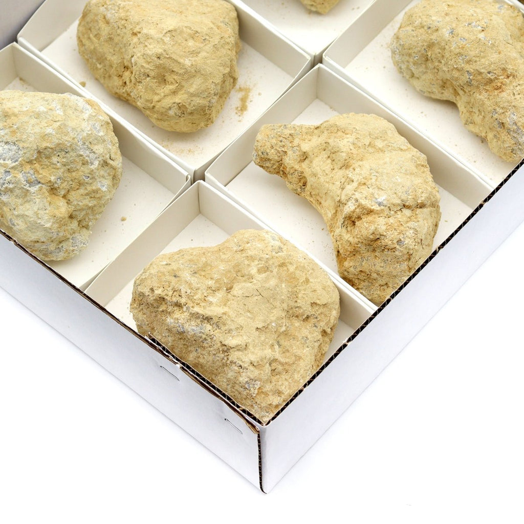 8 Piece Flat Break Your Own Geode 2.5"-4.5" AVG
