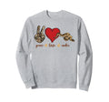 Snake Serpent Peace Love Snakes Sweatshirt - Graphic Print Unisex