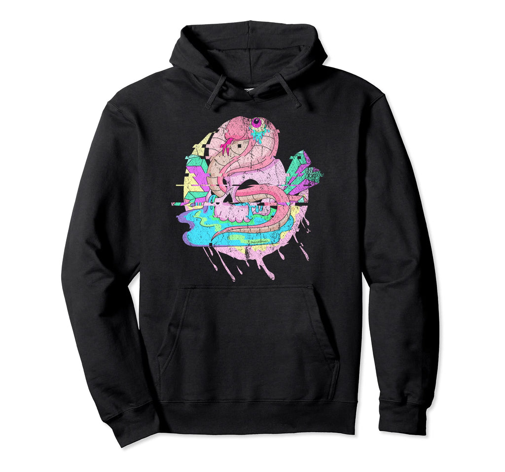 Pagan Occult Skull Anime Animal Snake Hoodie - Unique Graphic Men Women