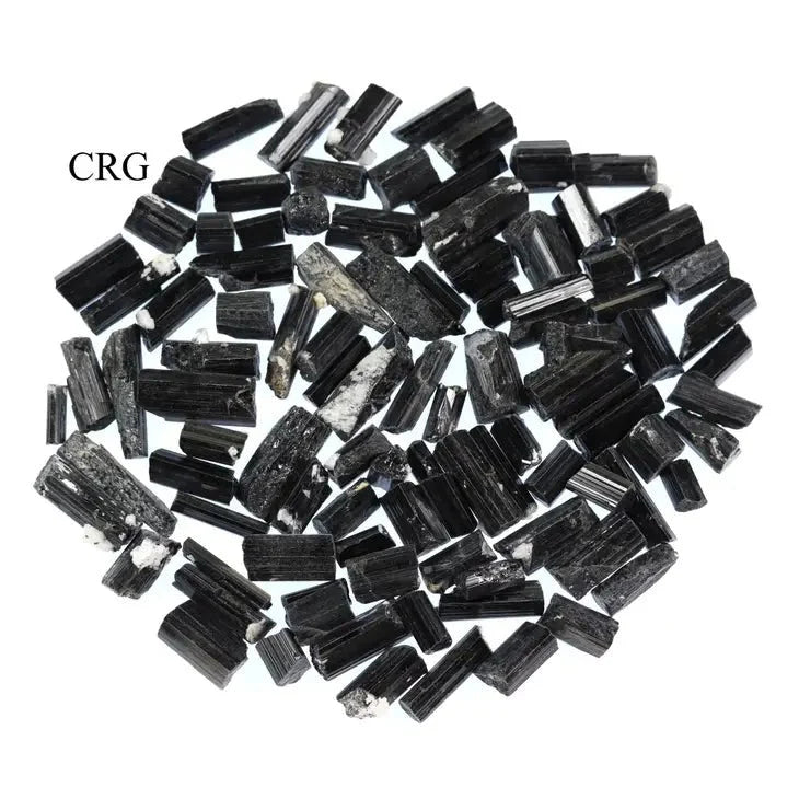 Rough Black Tourmaline Crystals (50g lot)(Extra Quality)