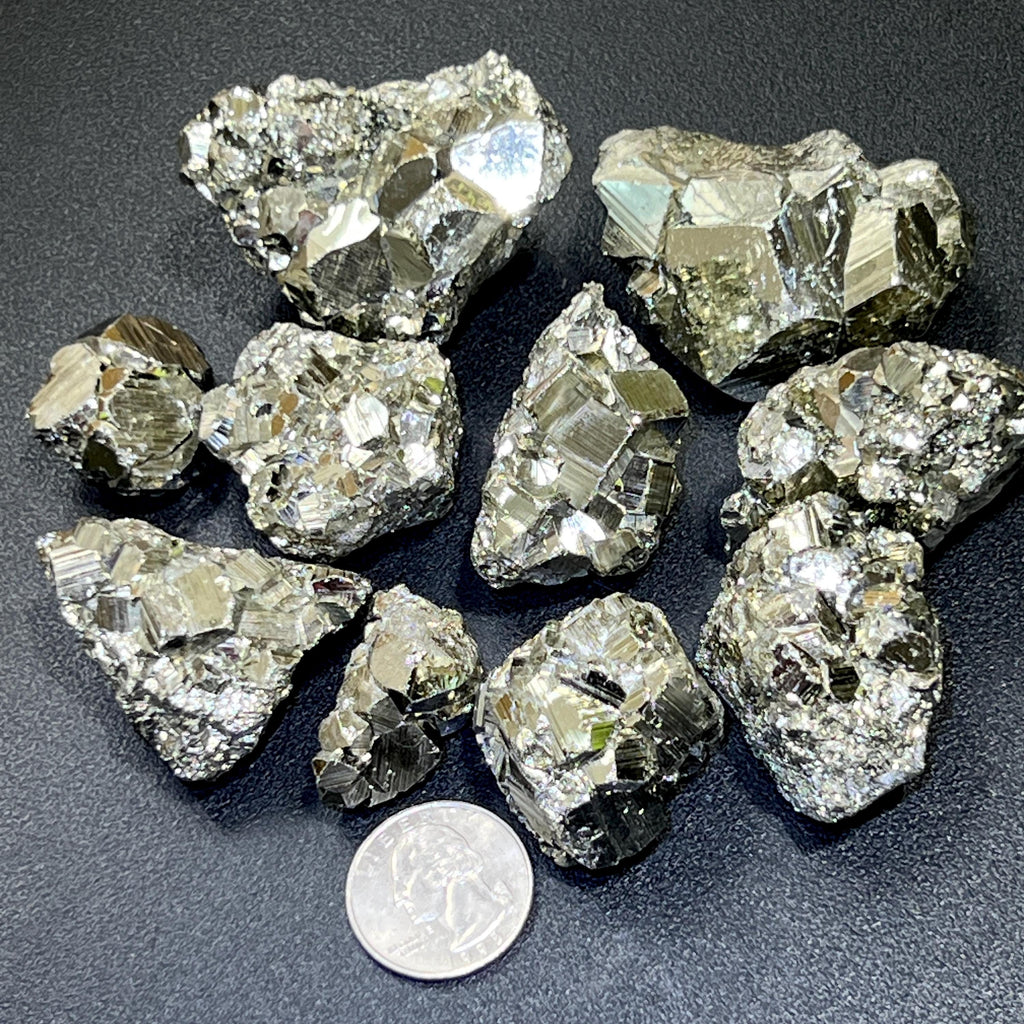 Extra Quality Premium Pyrite Crystal Clusters (By The Piece Or Pound) Peru Rough Wholesale
