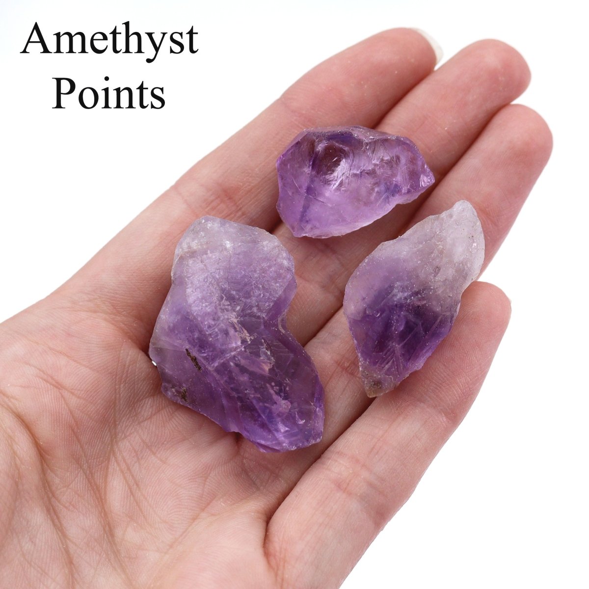 96 Piece Flat - Amethyst Points & Rough Rocks