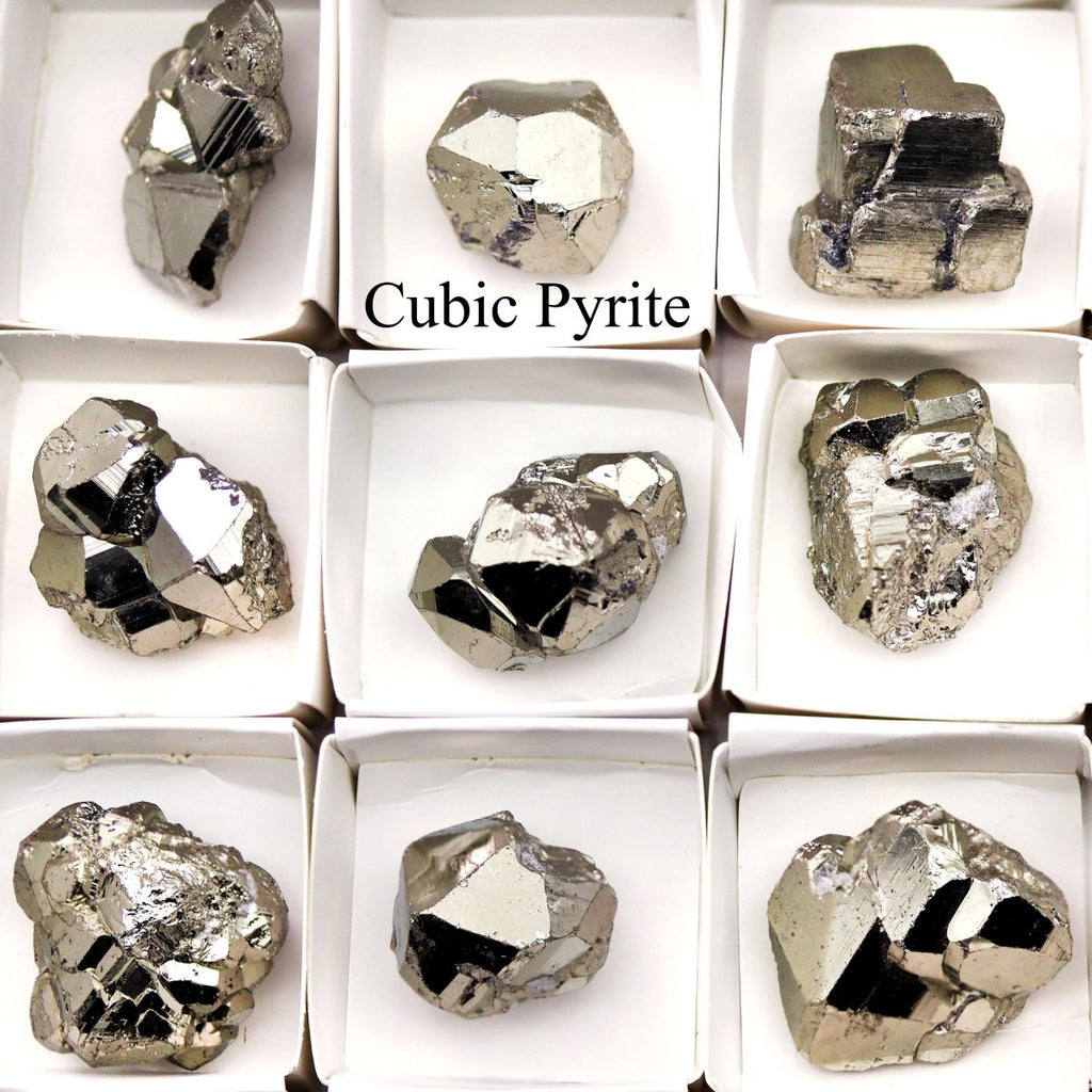 96 Piece Flat - Pyrite Cubic Cocada Clusters