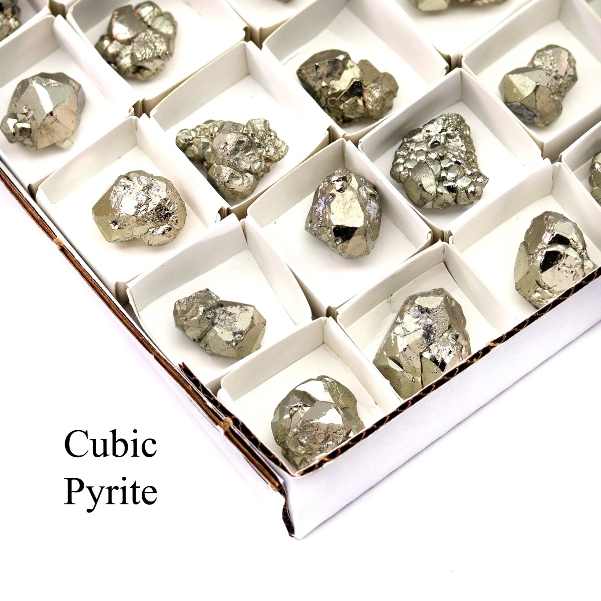 96 Piece Flat - Pyrite Cubic Cocada Clusters