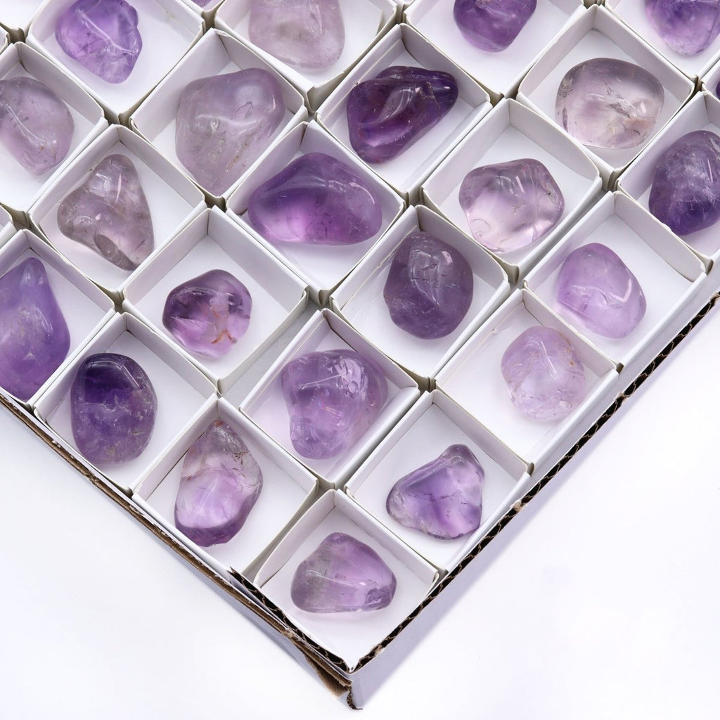 96 Piece Flat - Tumbled Amethyst