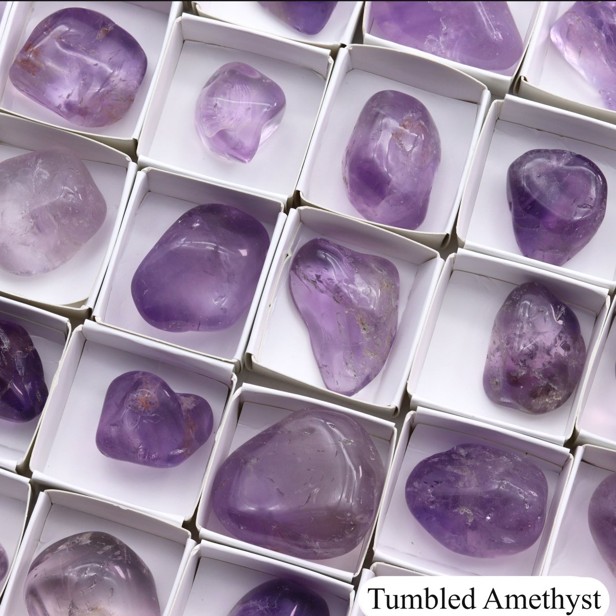 96 Piece Flat - Tumbled Amethyst
