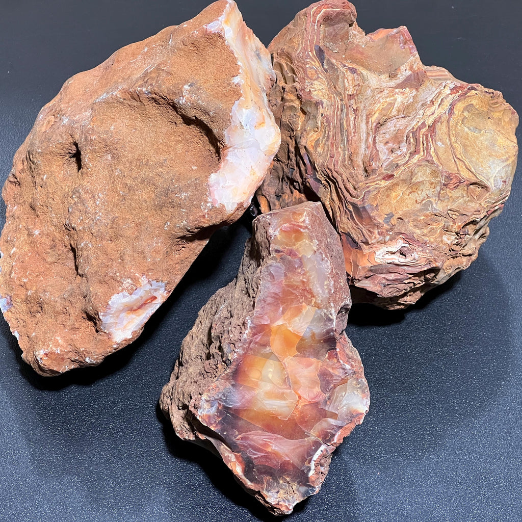 Extra Large Red Carnelian Agate Crystal Boulders (4-8 Inches) Rough Raw Stones