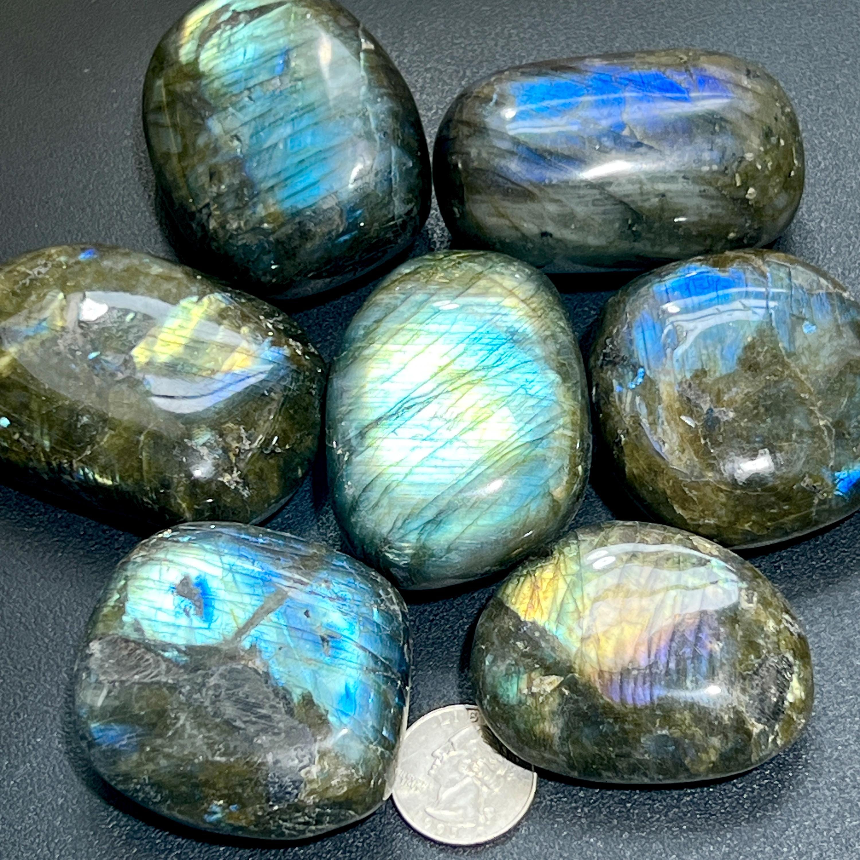 Large Flashy Labradorite Palm Stones (By The Piece or Pound) Wholesale