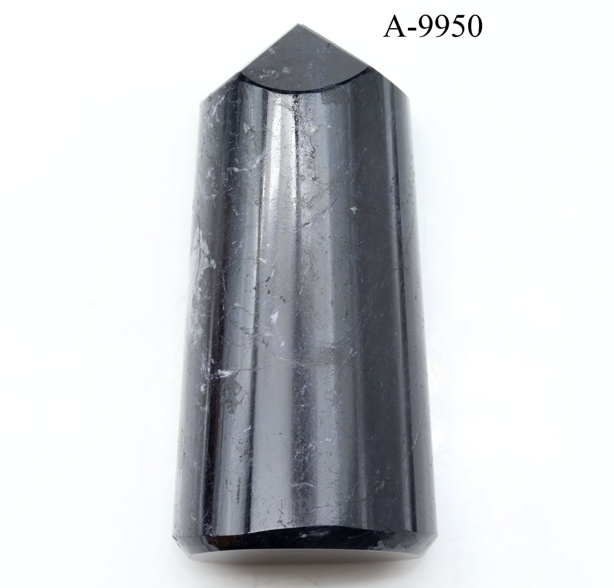 A-9950 Black Tourmaline Full Polished Tower 10.9oz.