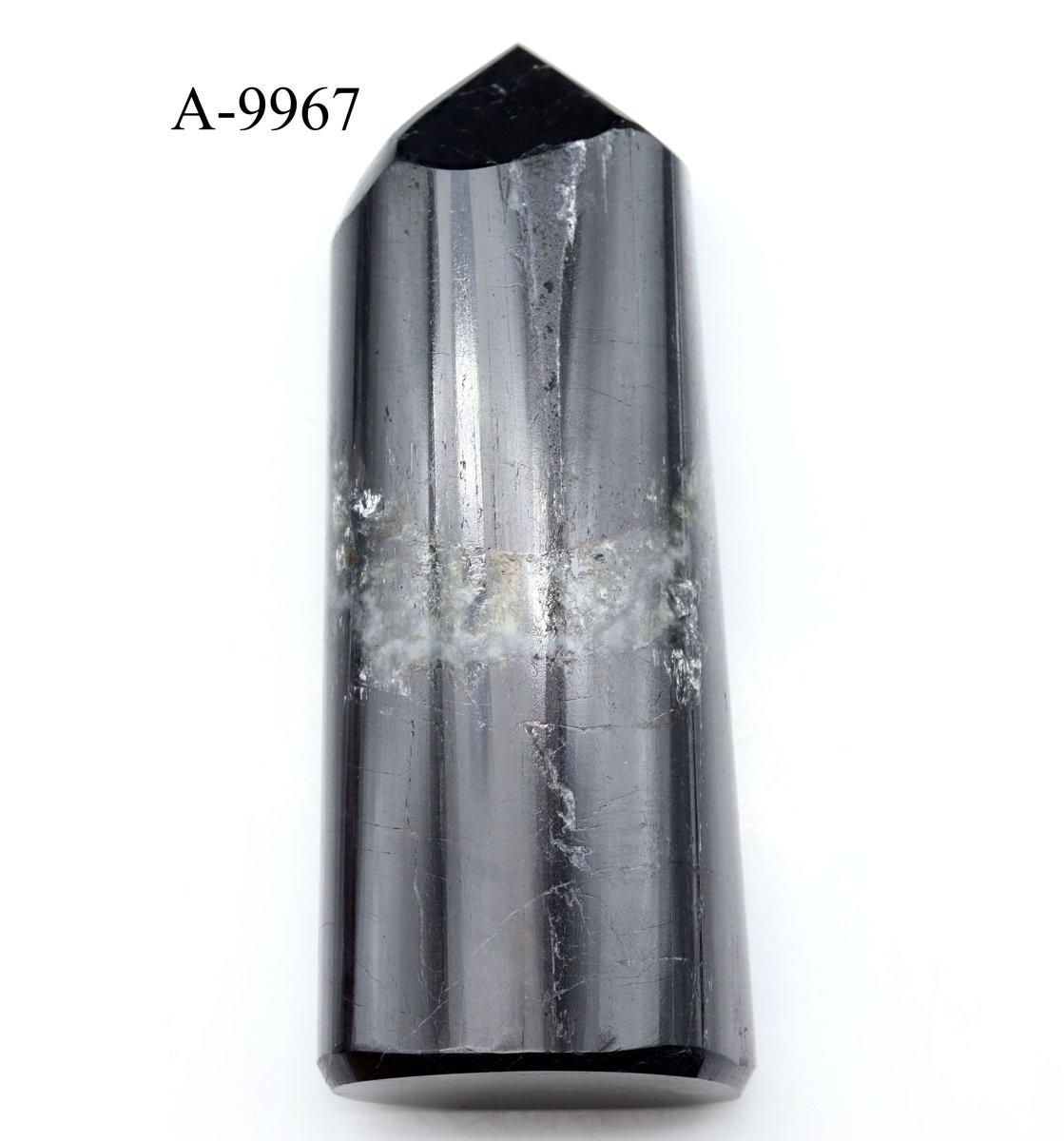 A-9967 Black Tourmaline Full Polished Tower 10.6oz.