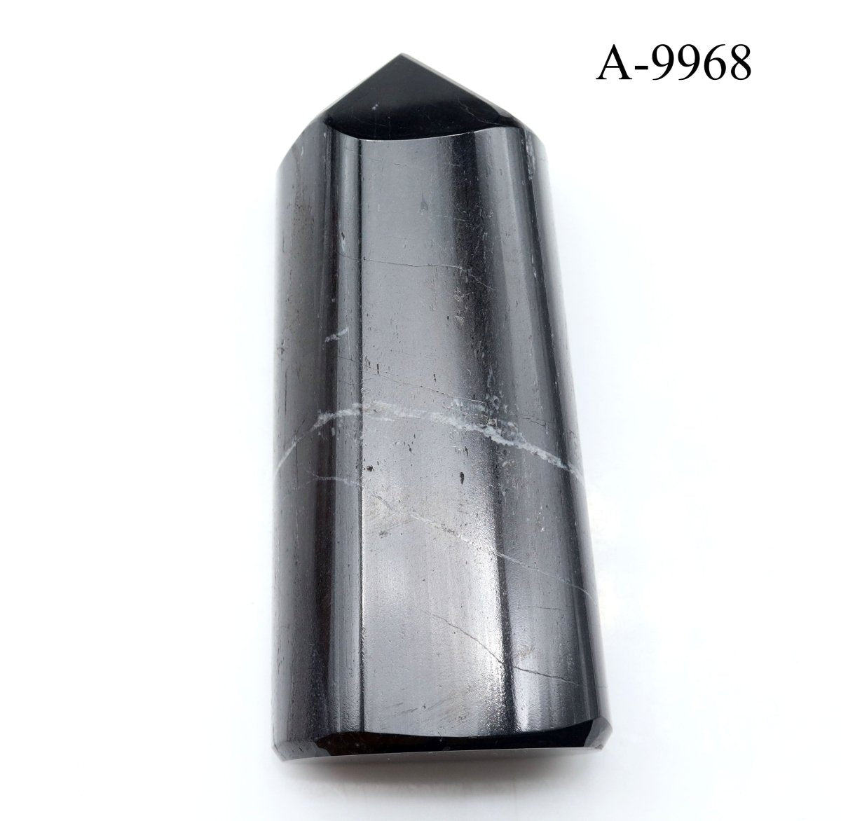 A-9968 Black Tourmaline Full Polished Tower 8.3oz.