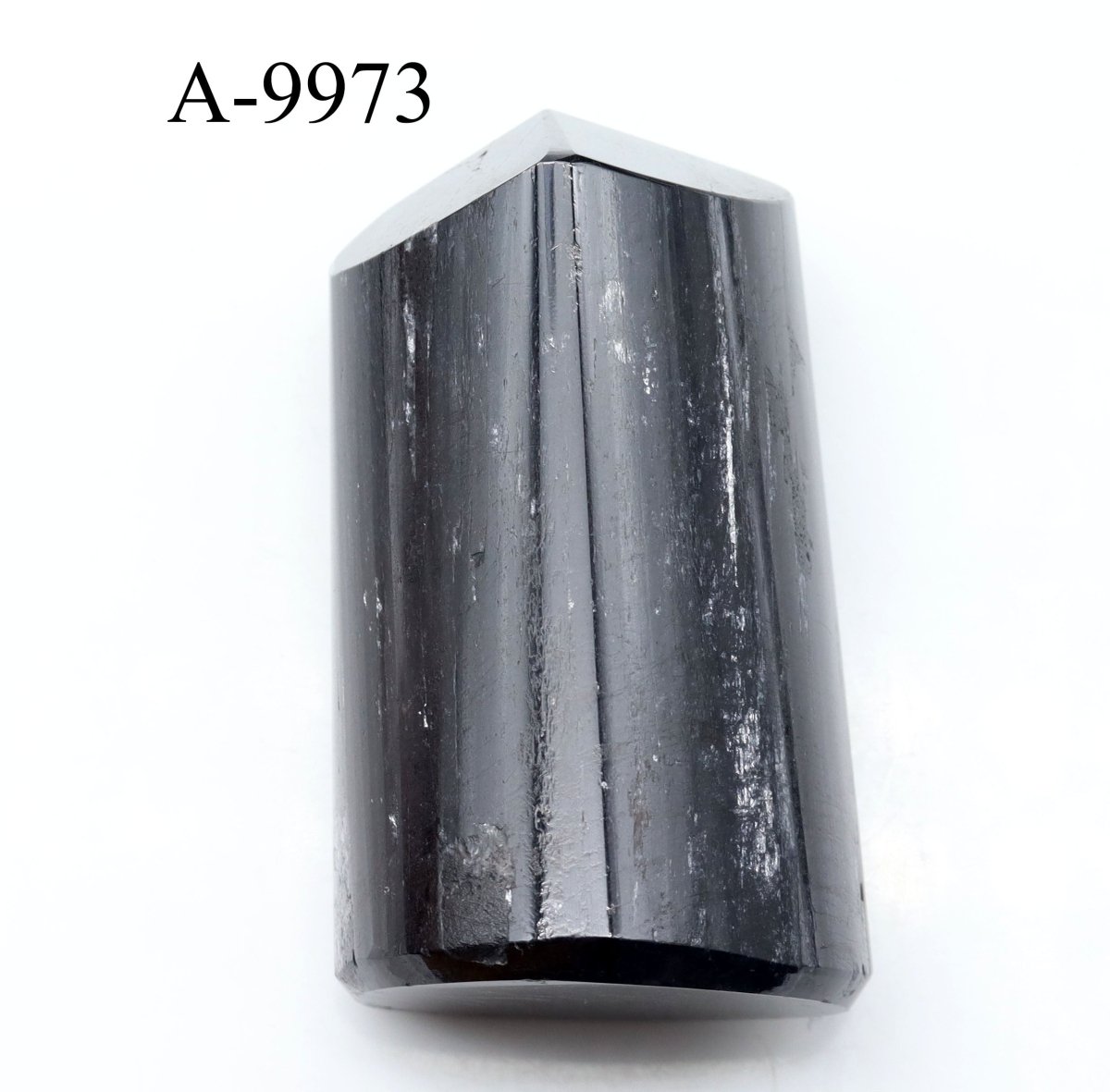 A-9973 Black Tourmaline Full Polished Tower 6.5oz.
