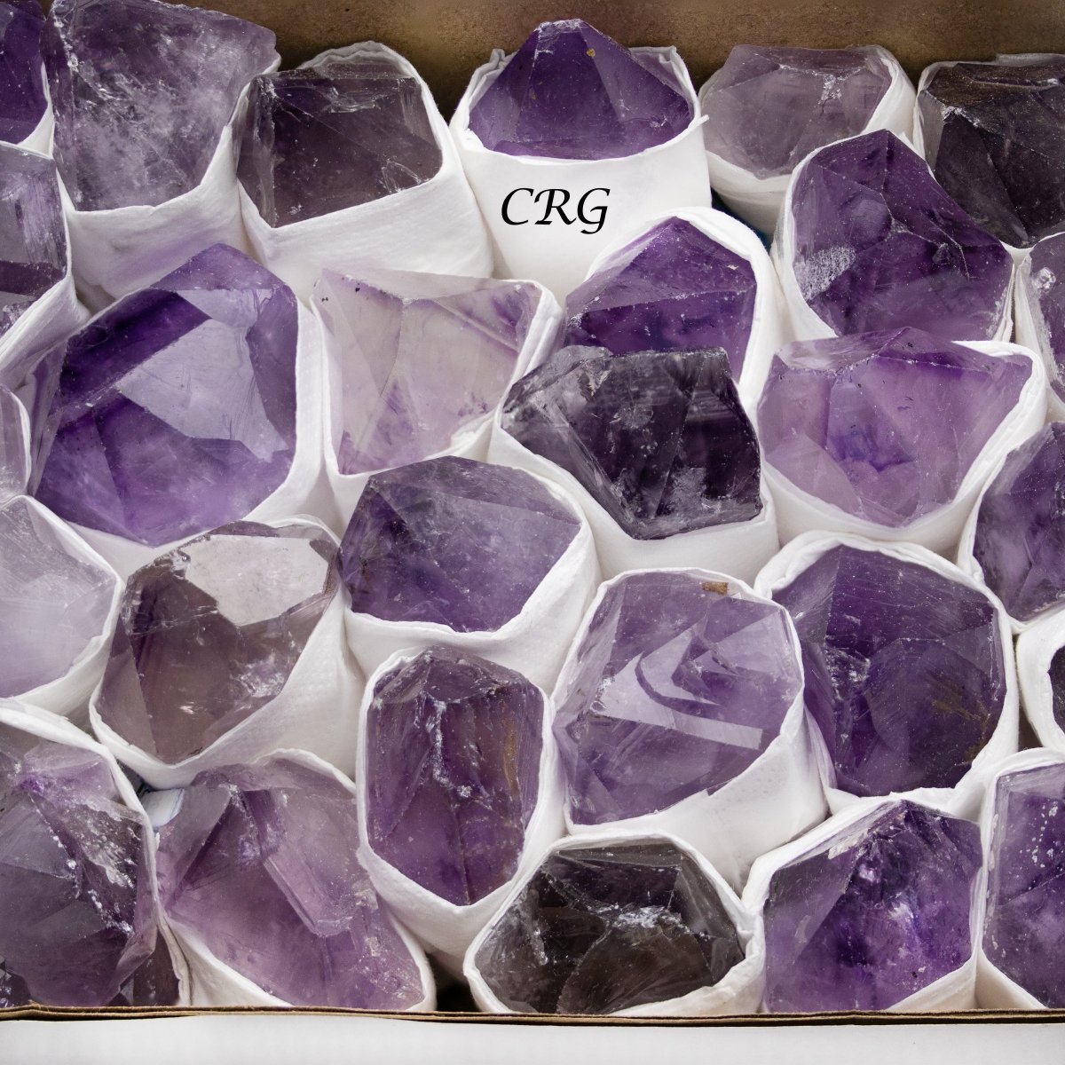 Amethyst Points / A Grade / 2-4" AVG - 1 FLAT