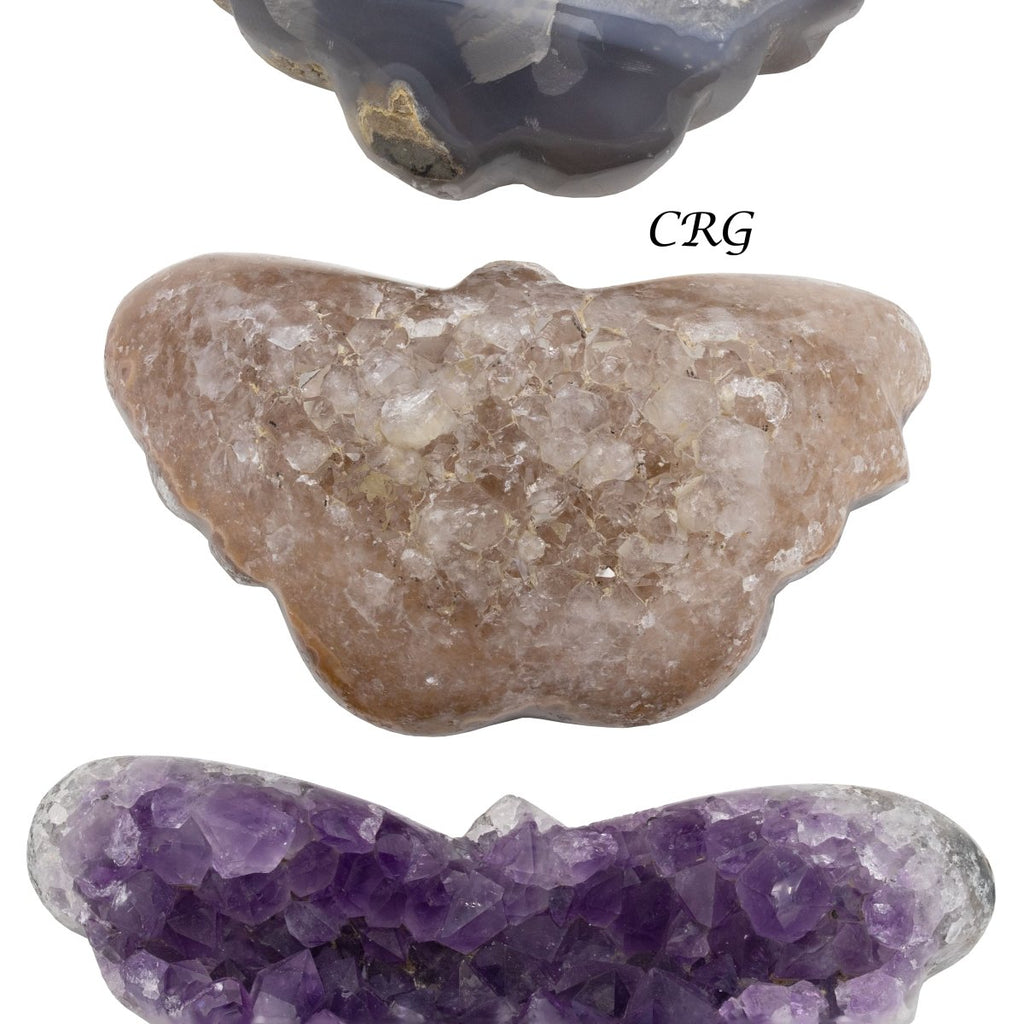 Agate Druzy Butterflies / 2-5" AVG - 1 KILO LOT