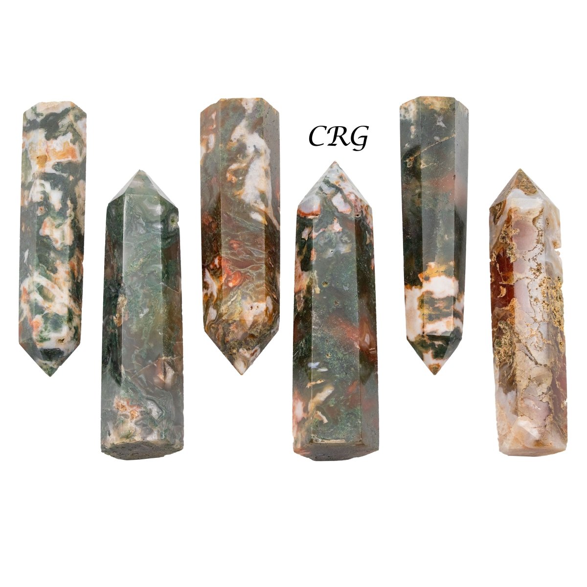 Red Moss Agate Towers / 70mm AVG - 1 KILO LOT