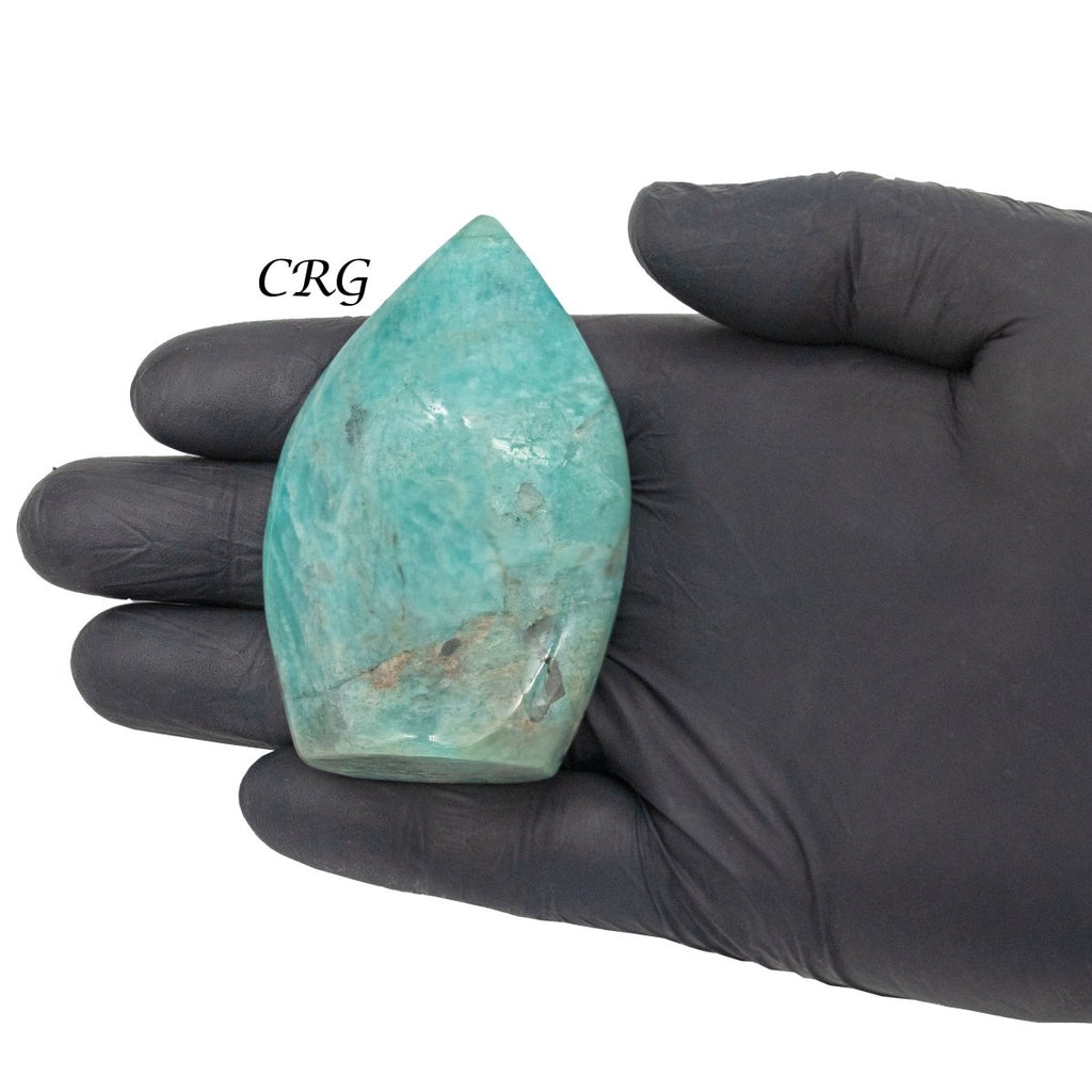 Polished Amazonite Flames / 8-10cm AVG - 1 LB. LOT