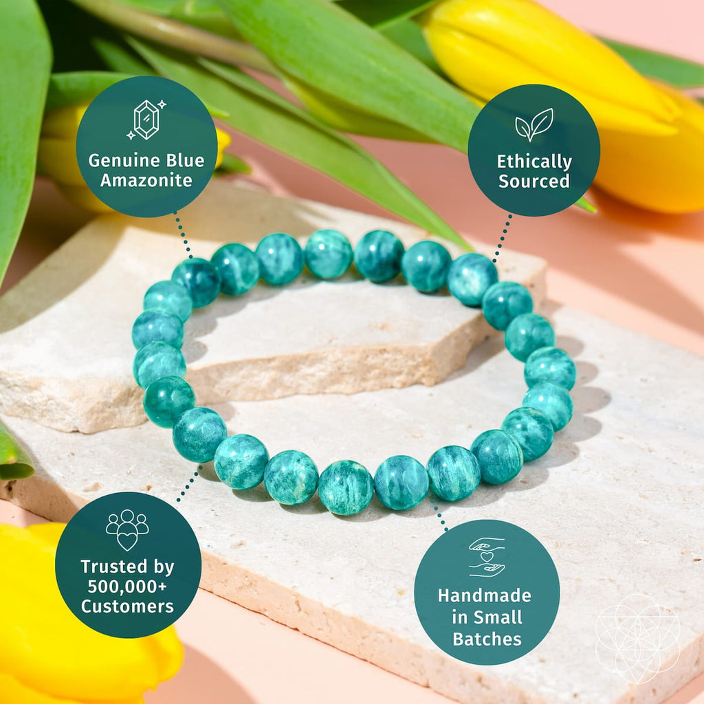 Empire of Her Own – Premium Blue Amazonite Bracelet