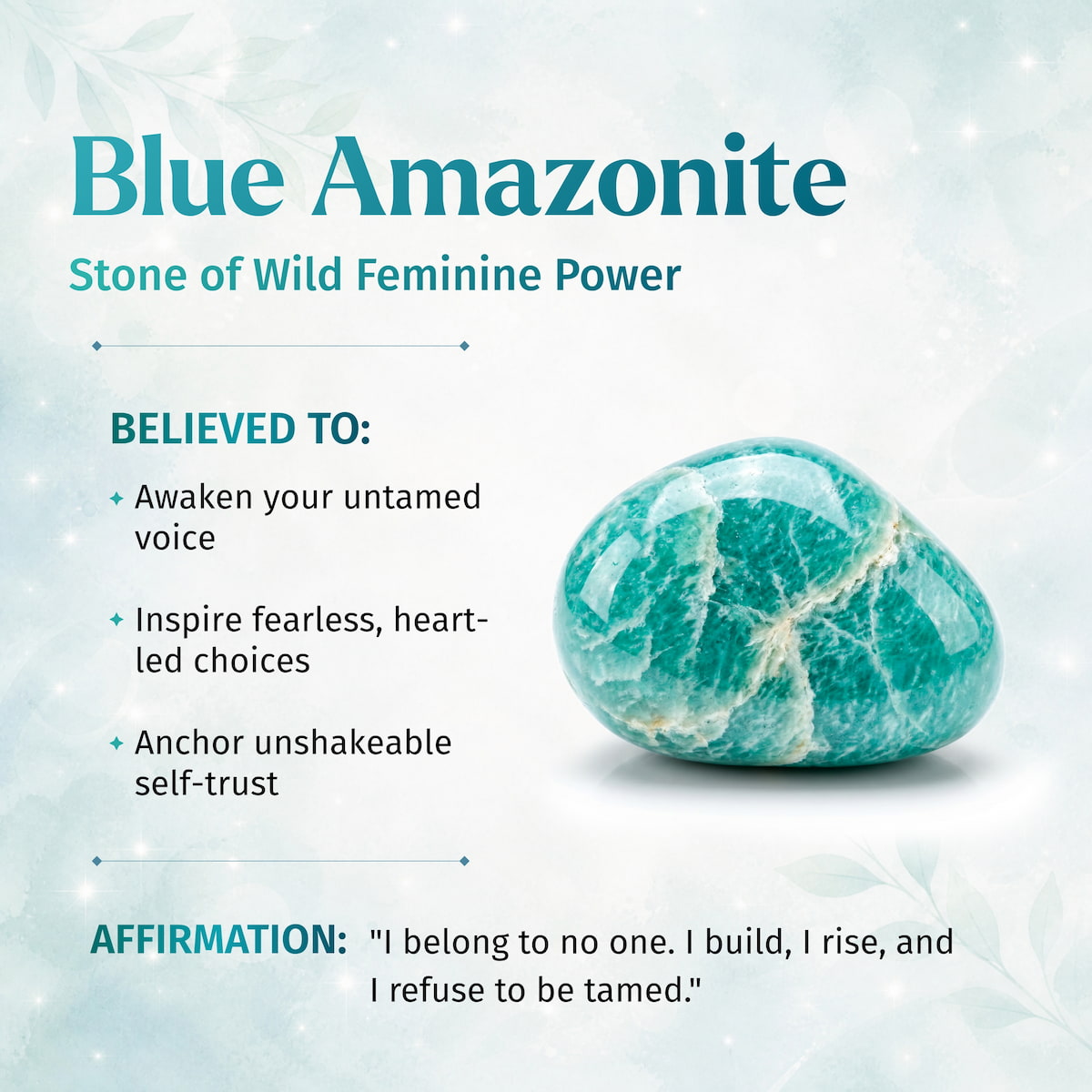 Empire of Her Own – Premium Blue Amazonite Bracelet