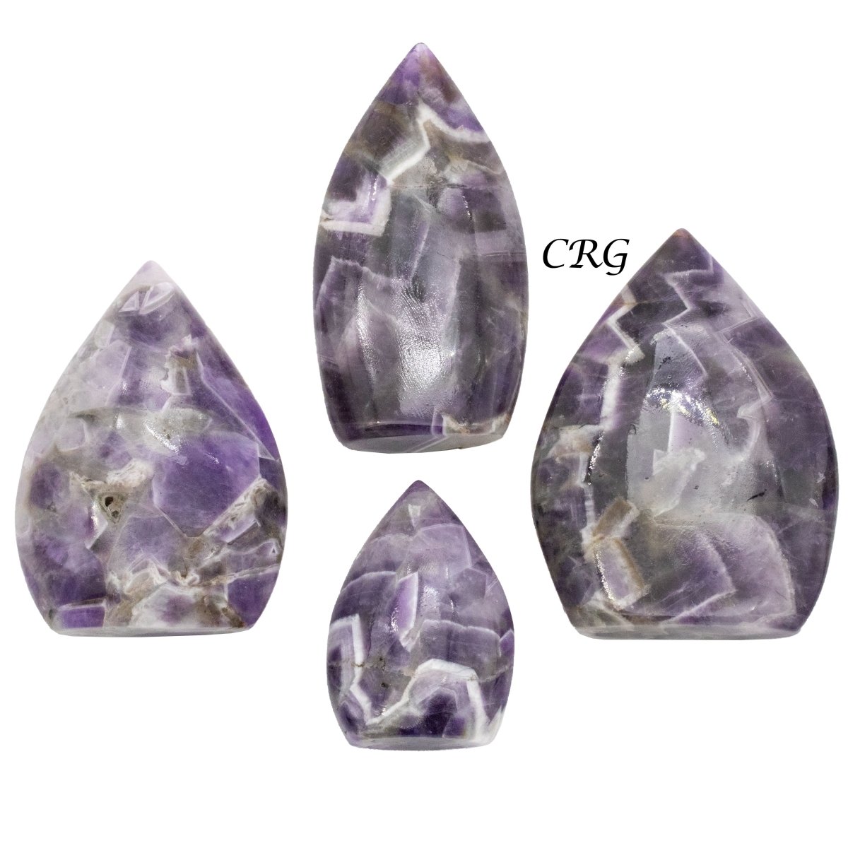 Chevron Amethyst Flames / 3.5" AVG - 1 LB. LOT