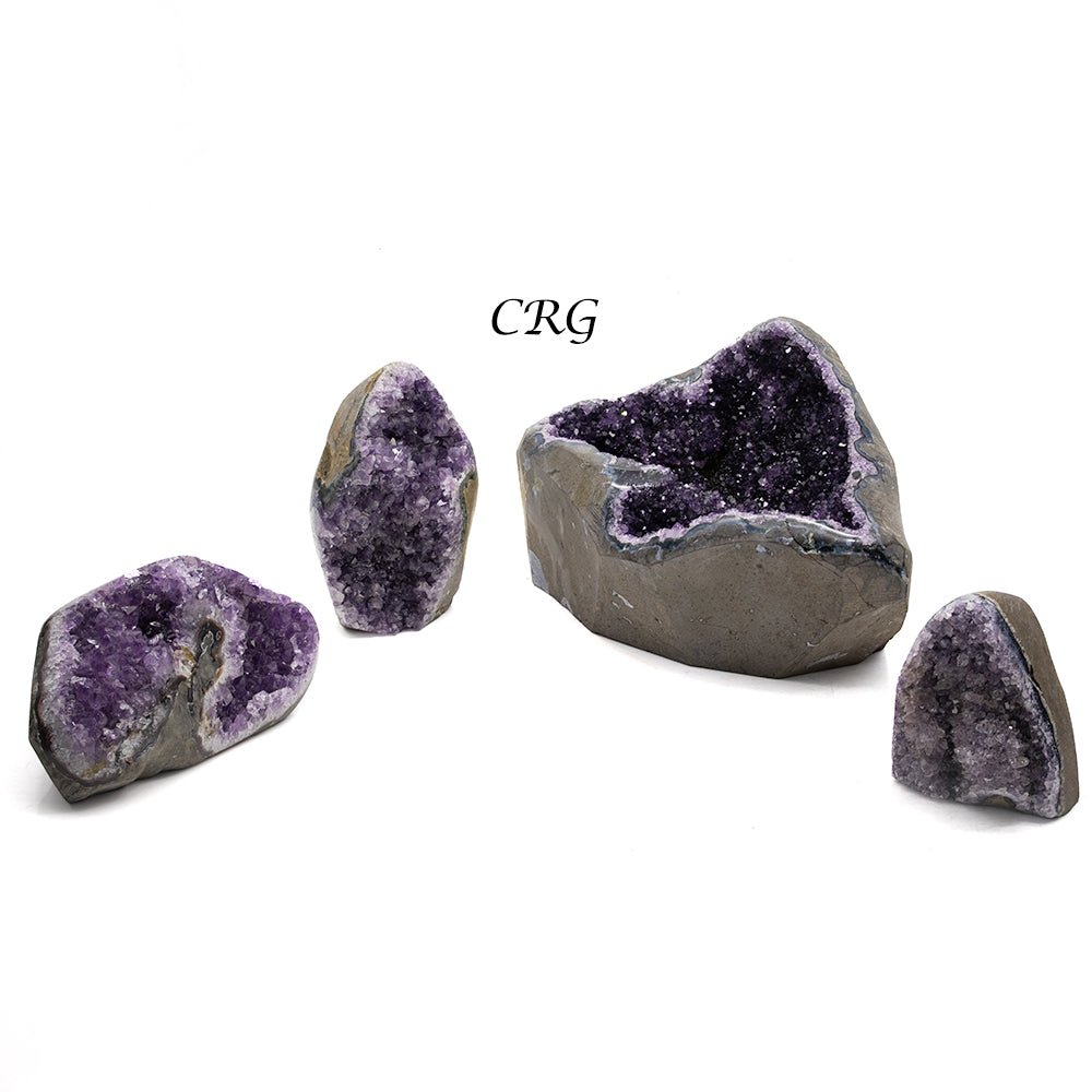 Polished Amethyst Druzy with Cut Base / 3-6" AVG - 1 KILO LOT