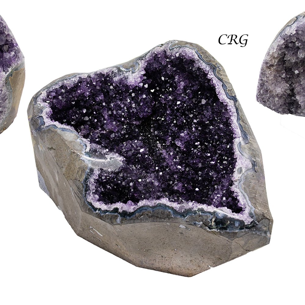 Polished Amethyst Druzy with Cut Base / 3-6" AVG - 1 KILO LOT