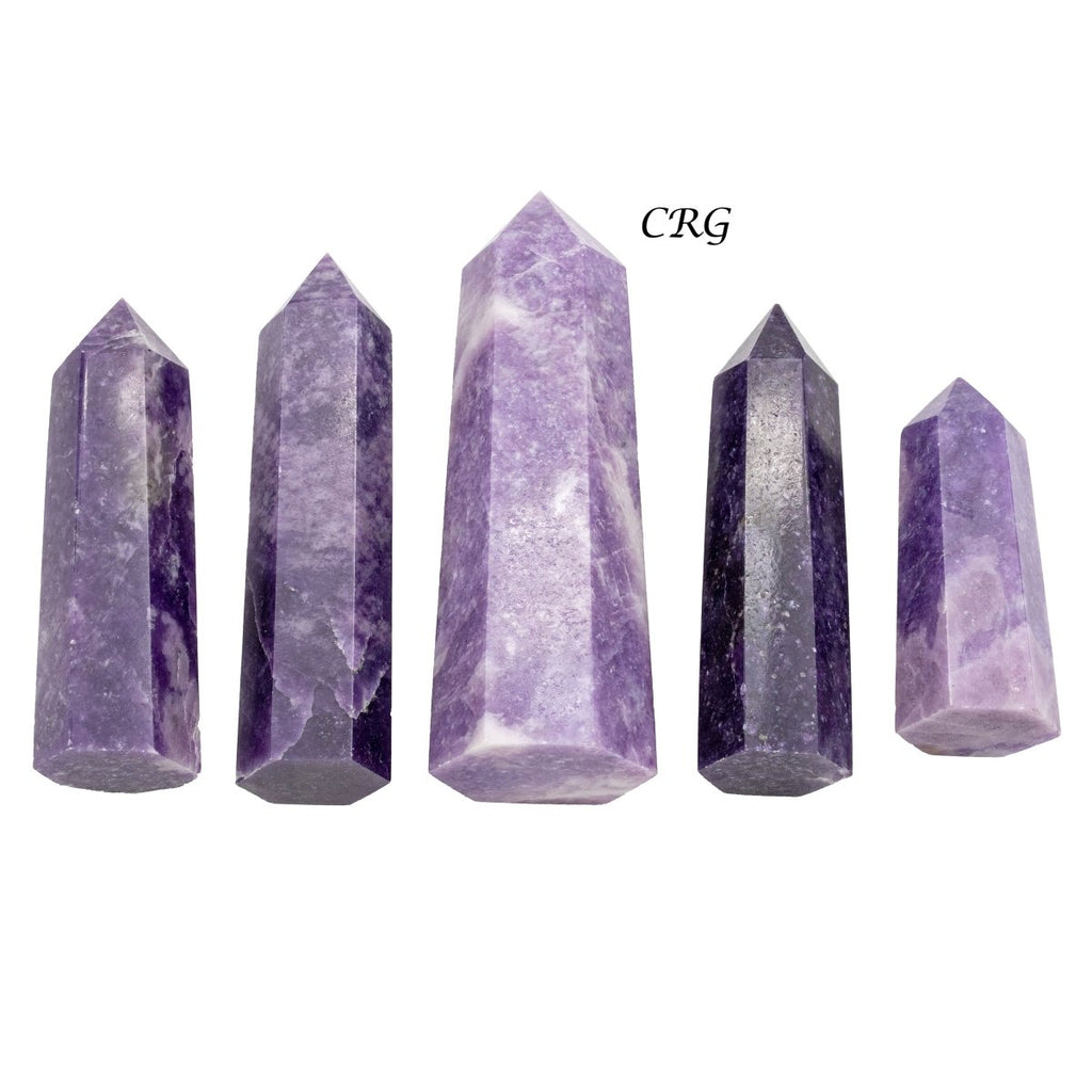 Lepidolite Towers / 4-12cm AVG - 1 LB. LOT