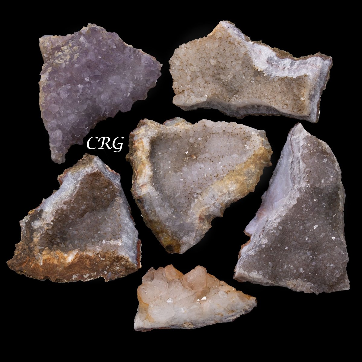 Amethyst Stalactite Geode from Morocco / WHOLESALE FLAT