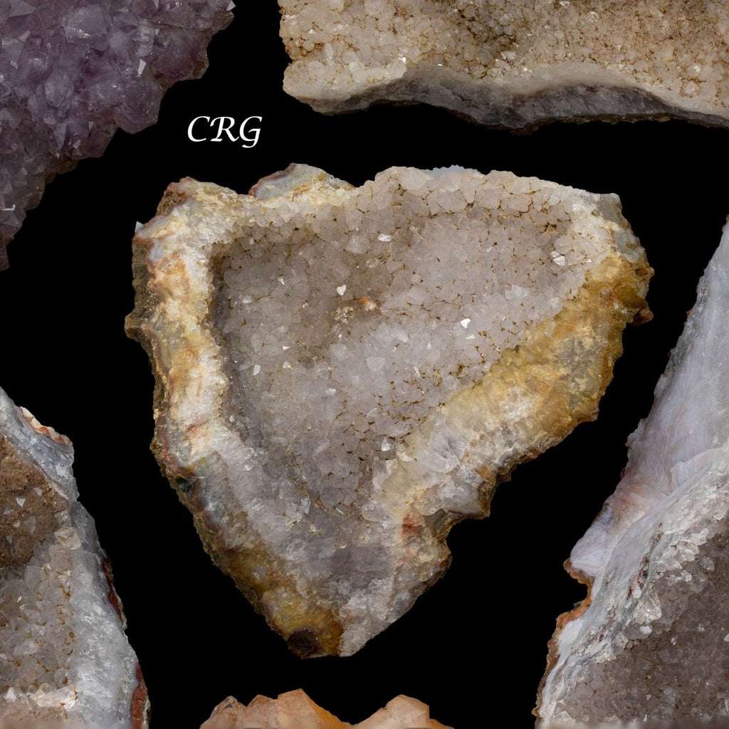 Amethyst Stalactite Geode from Morocco / WHOLESALE FLAT