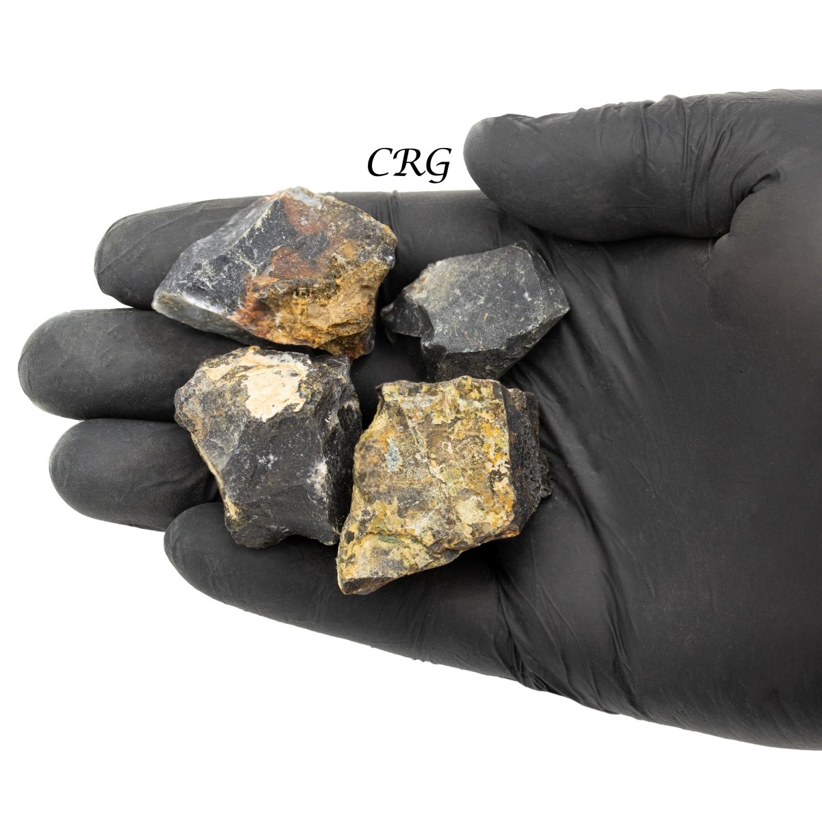 Rough Black and Grey Agate / 1-2" AVG - 1 LB. LOT