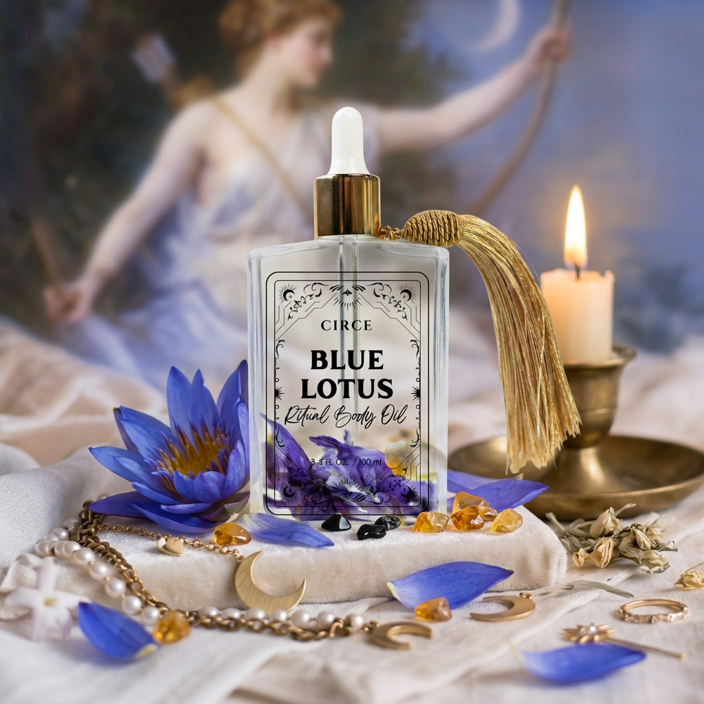 Blue Lotus Ritual Body Oil – Peace, Dreams & Spiritual Connection | Multi-Use Oil