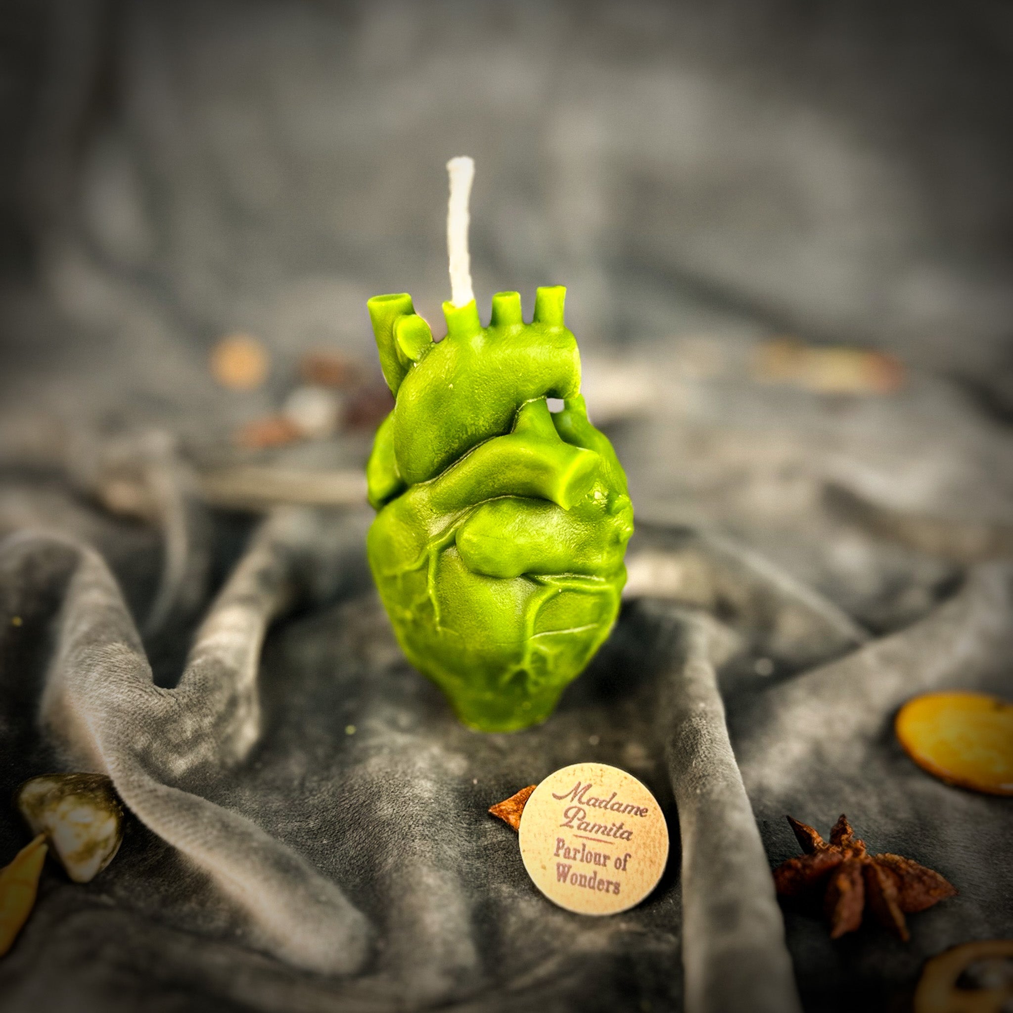 Beeswax Anatomical Heart Spell Candle - Love & Emotional Healing Magic