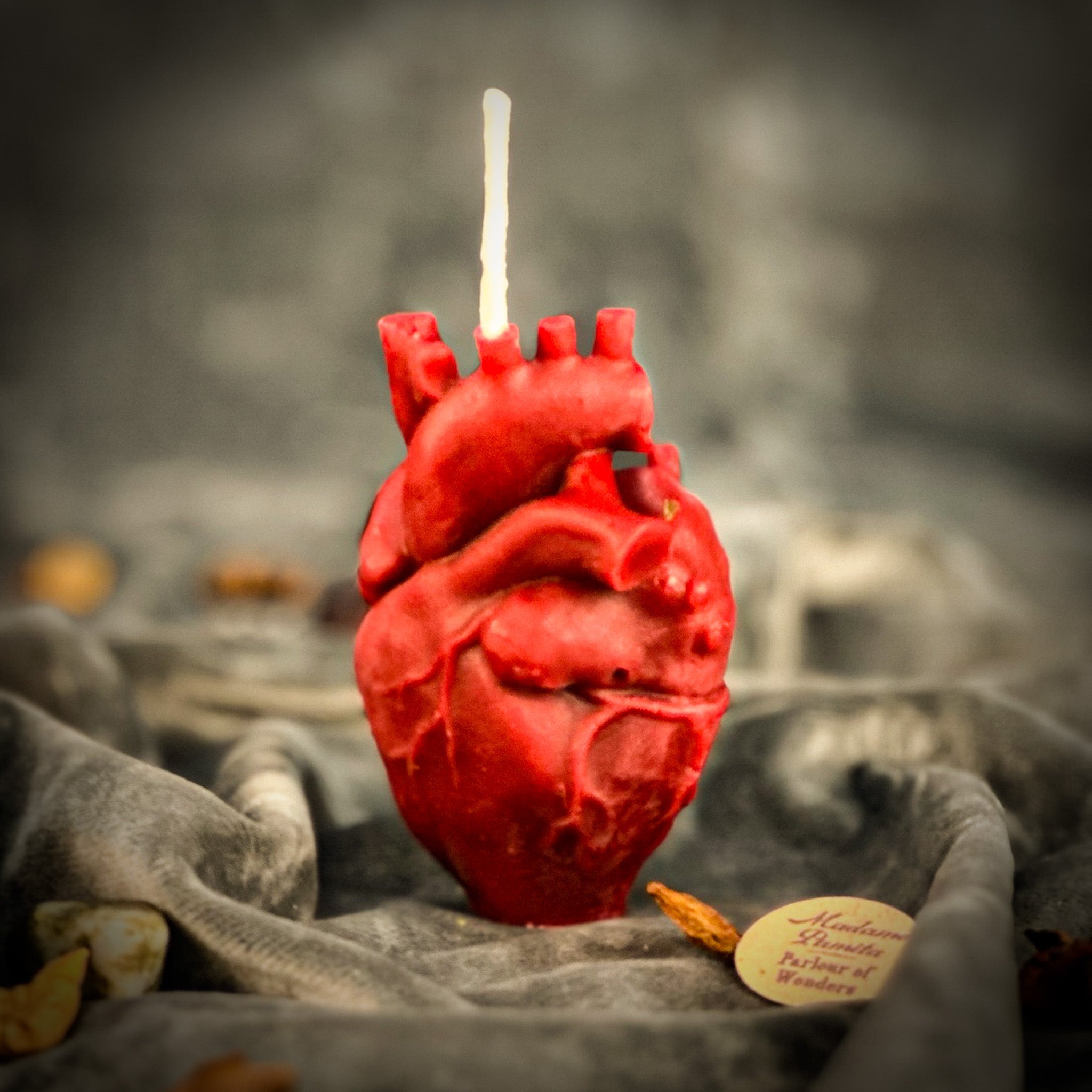 Beeswax Anatomical Heart Spell Candle - Love & Emotional Healing Magic