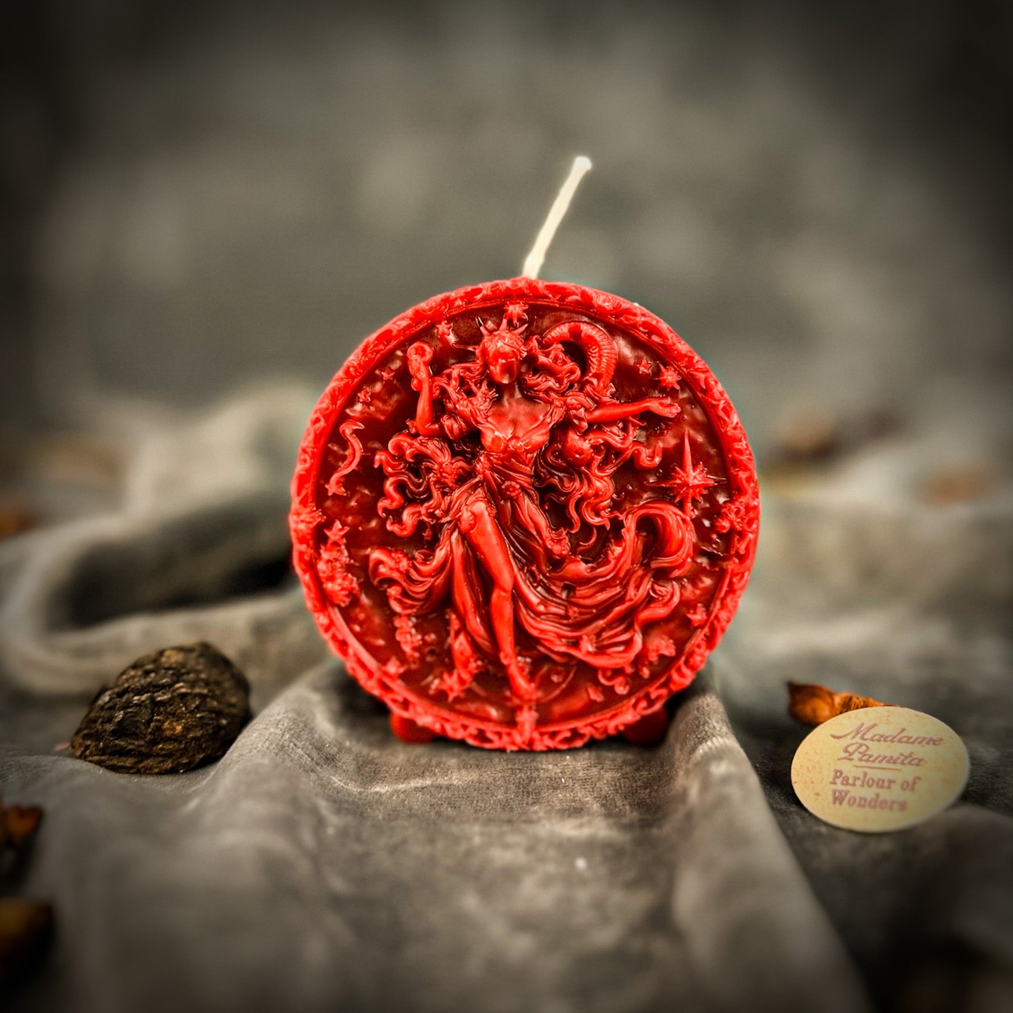 Beeswax Aquarius Water Bearer Zodiac Spell Candle - Innovation, Vision & Independence