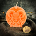 Beeswax Aries Ram Zodiac Spell Candle - Courage, Passion & Victory