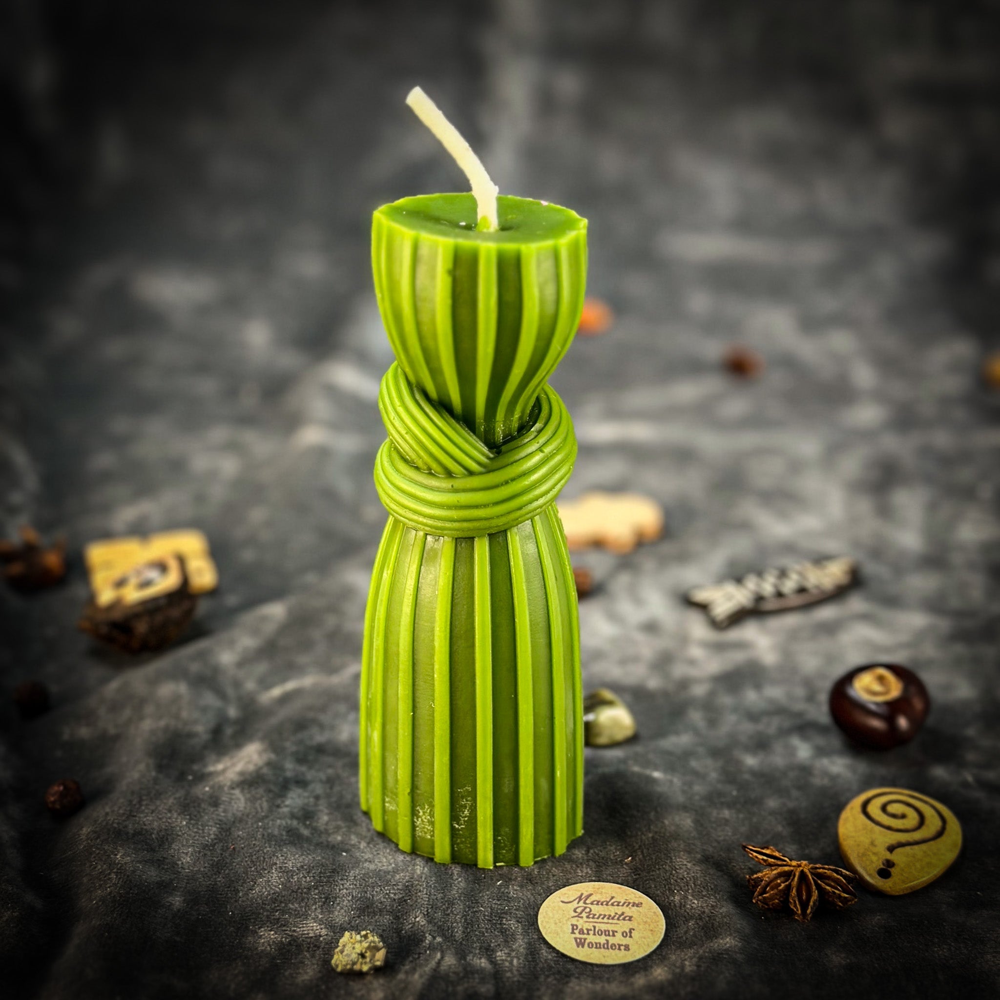 Beeswax Binding Knot Spell Candle - Strengthen Bonds & Control Harm