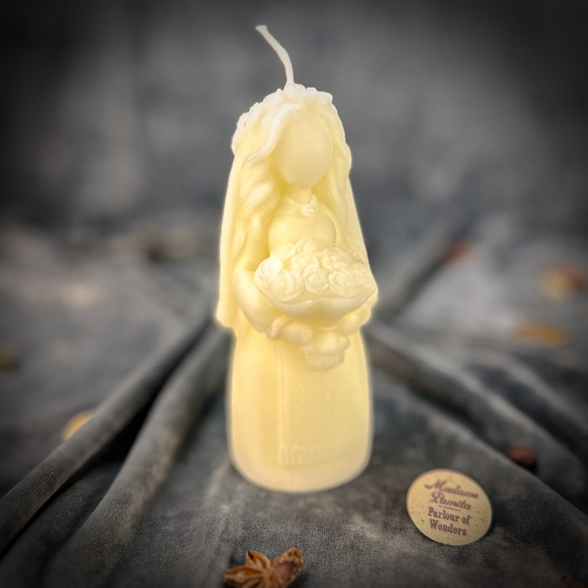 Beeswax Lada Motanka Spell Candle - Ancestral Blessings, Love & Protection