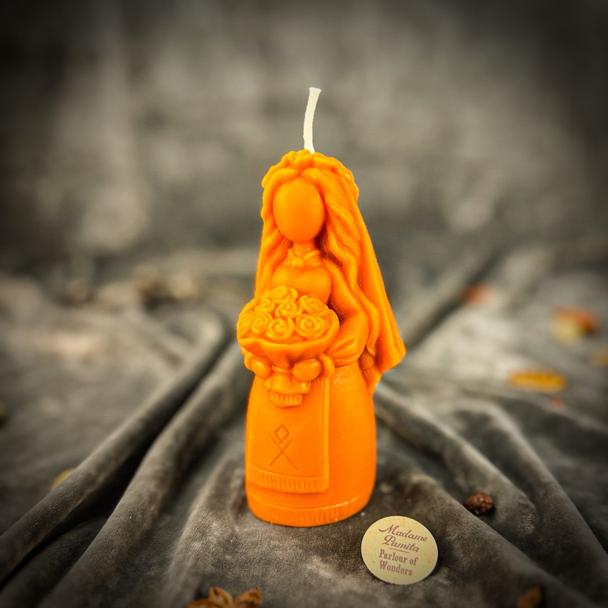 Beeswax Lada Motanka Spell Candle - Ancestral Blessings, Love & Protection