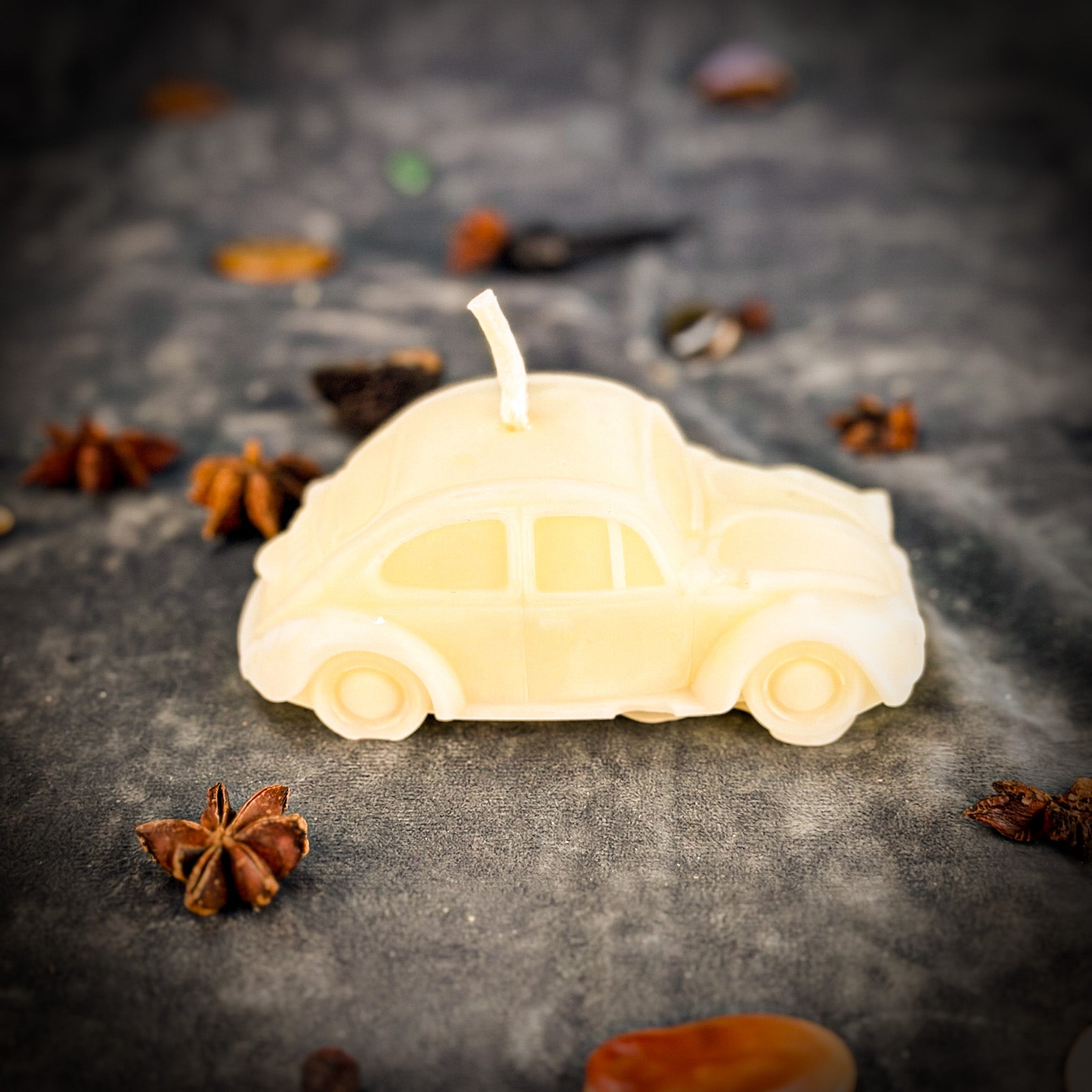 Beeswax Charmed Car Spell Candle - Safe Travels & Vehicle Protection
