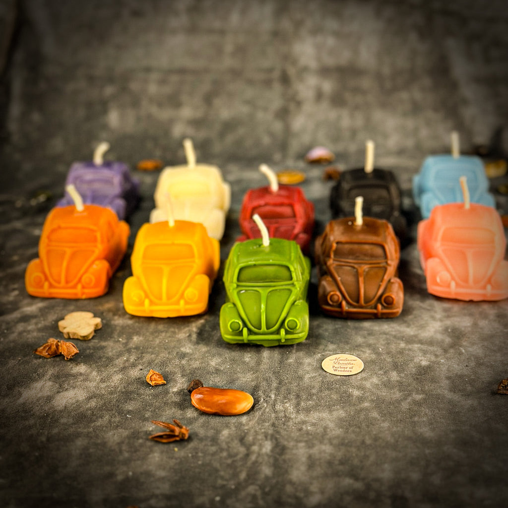 Beeswax Charmed Car Spell Candle - Safe Travels & Vehicle Protection