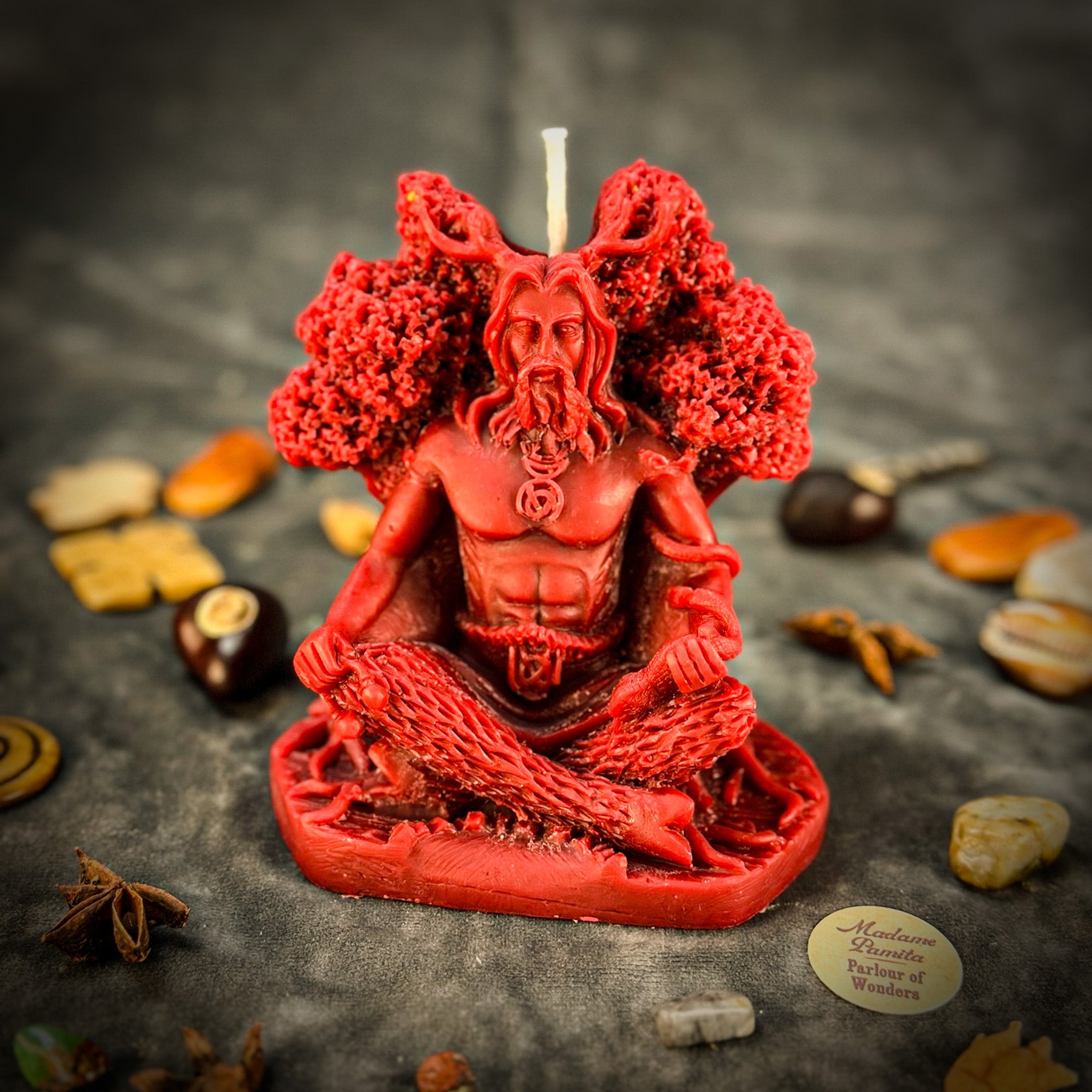 Horned God Candle Spell Kit - Cernunnos Nature Magic & Fertility