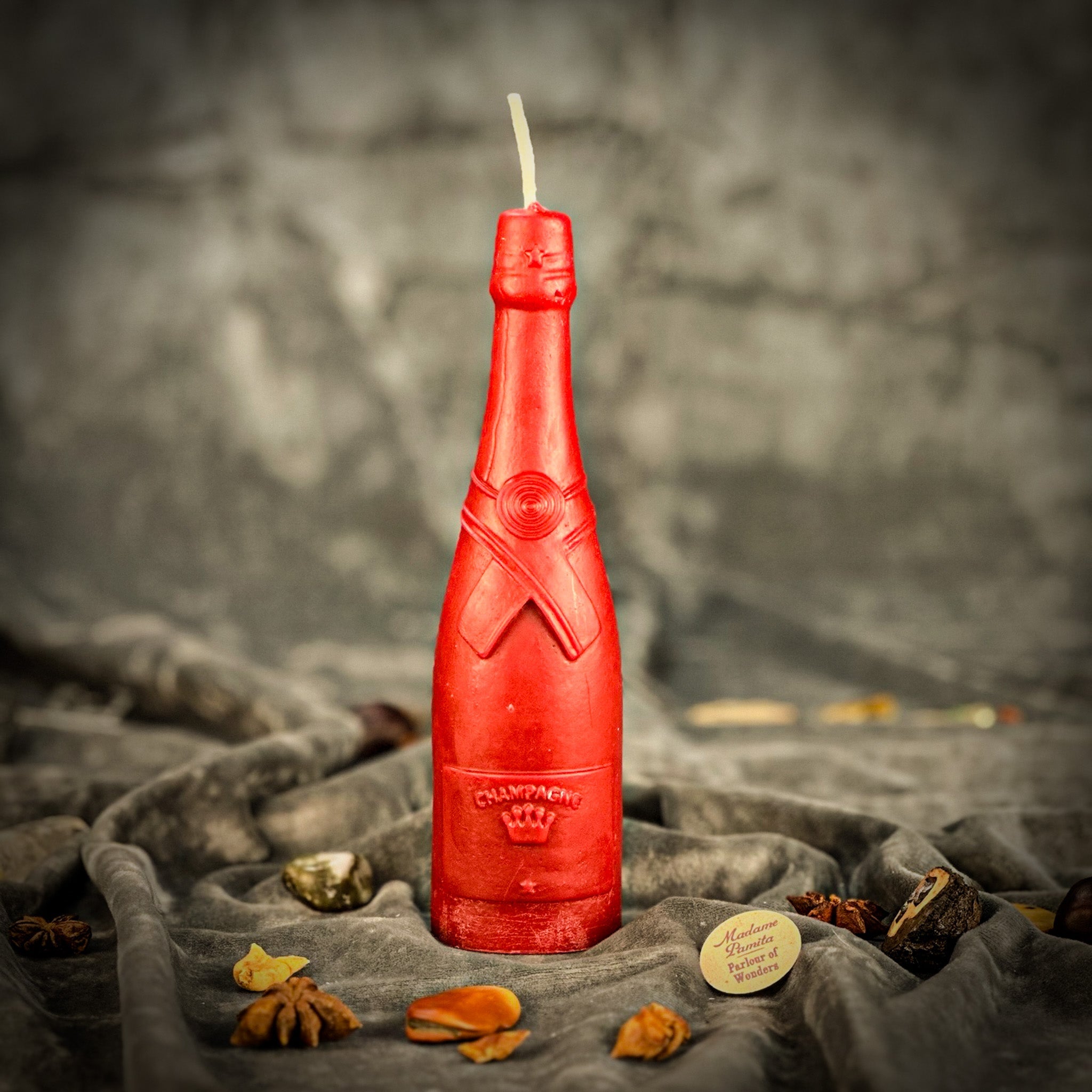 Beeswax Champagne Celebration Spell Candle - Success & Luxury Manifestation