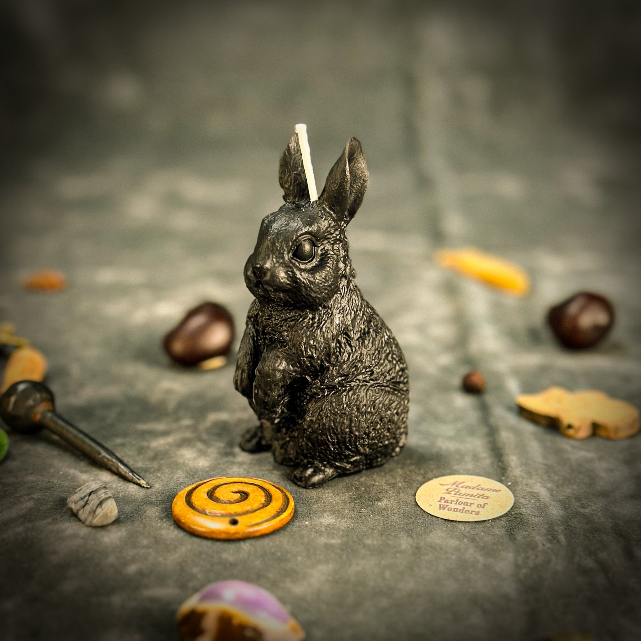Enchanted Bunny Candle Spell Kit - Abundance & Quick Thinking Magic