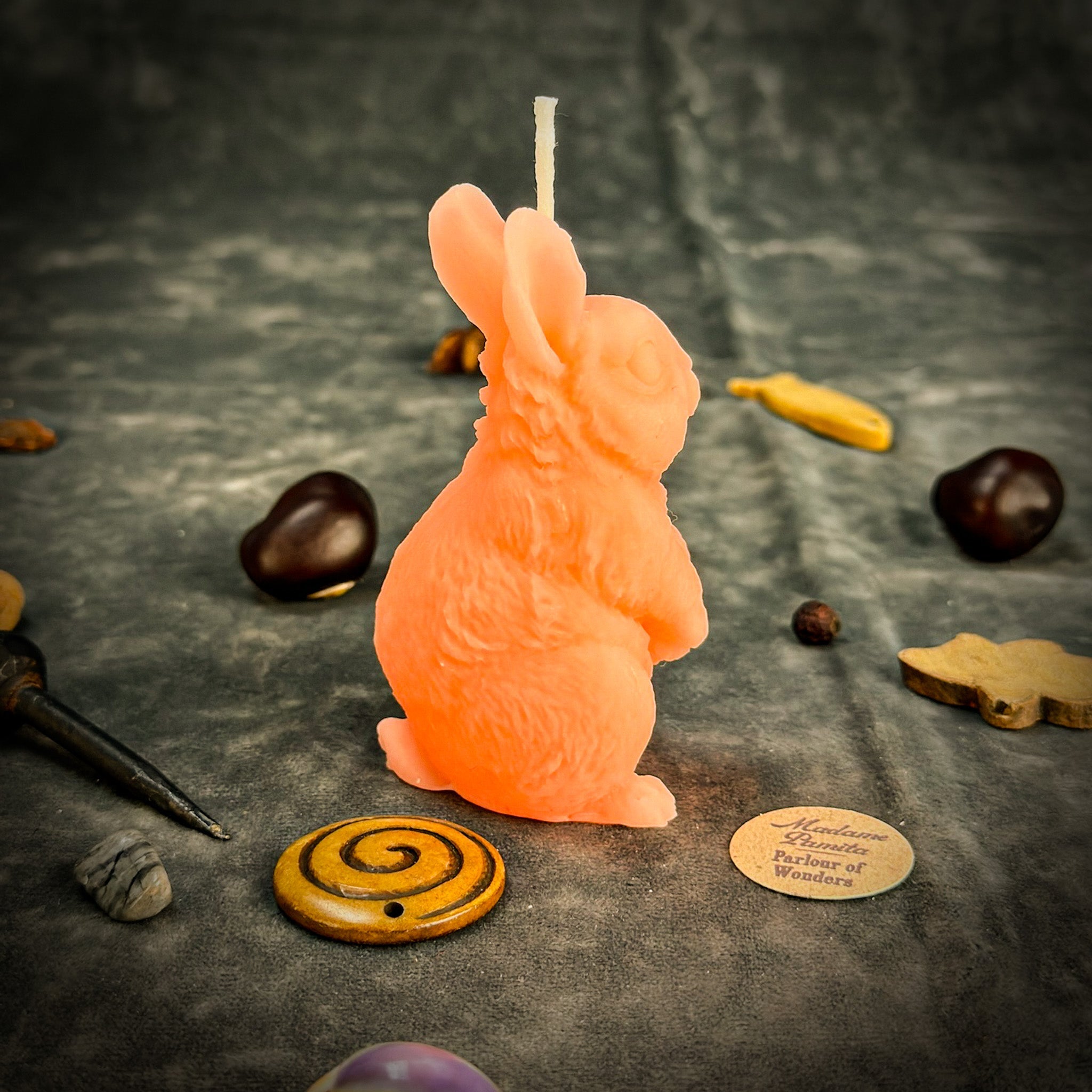 Enchanted Bunny Candle Spell Kit - Abundance & Quick Thinking Magic