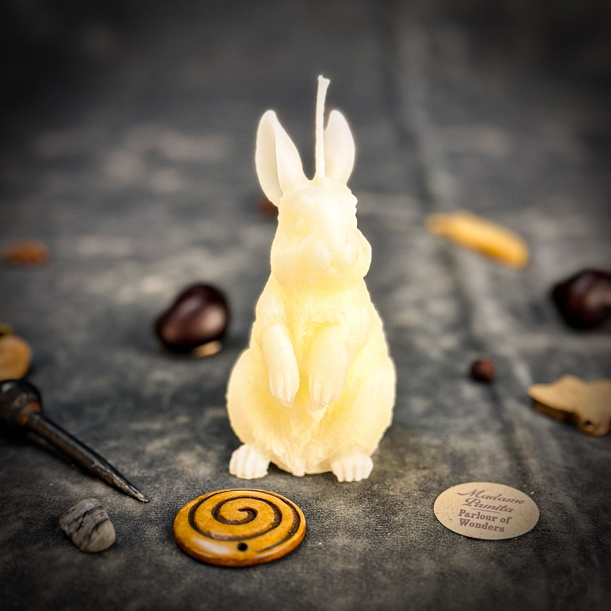 Enchanted Bunny Candle Spell Kit - Abundance & Quick Thinking Magic