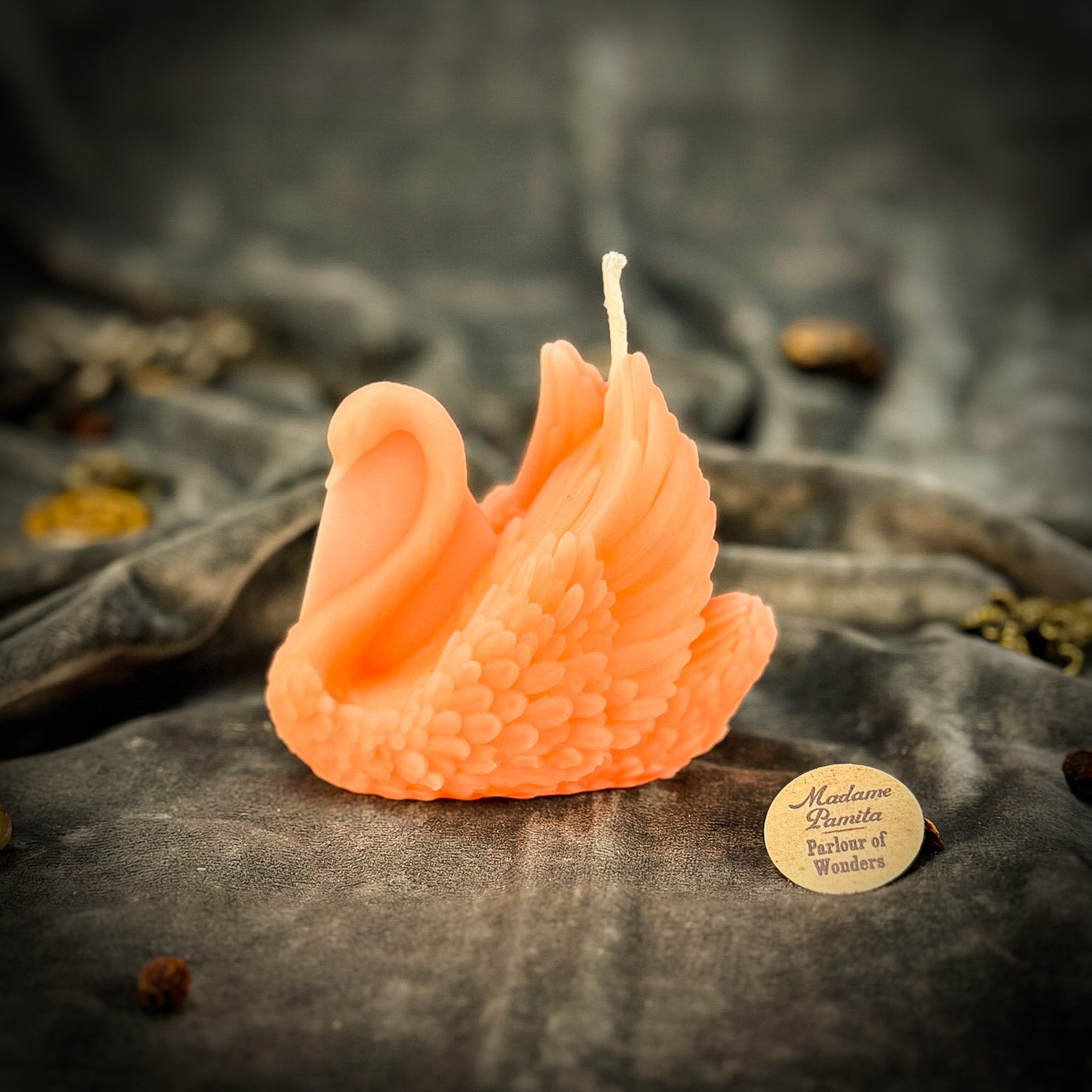 Beeswax Elegant Swan Spell Candle - Grace, Beauty & Lasting Love