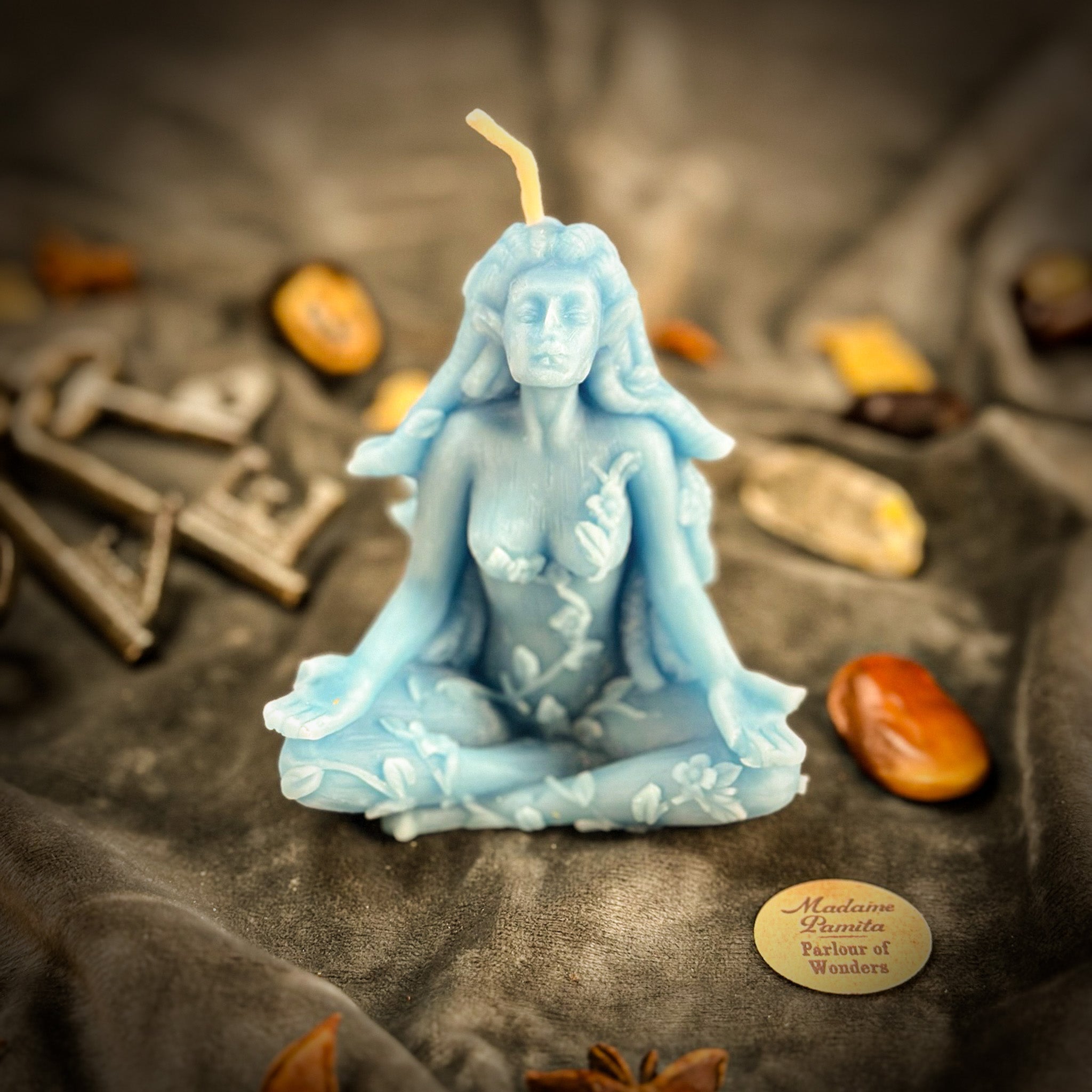 Beeswax Forest Fairy Spell Candle - Nature Spirits, Peace & Enchantment