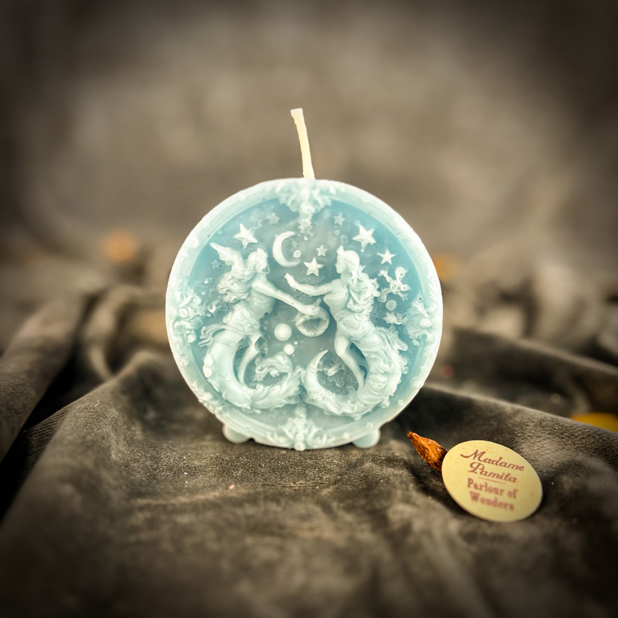 Beeswax Gemini Twins Zodiac Spell Candle - Communication, Creativity & Adaptability